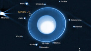 Webb Uncovers a New Moon Orbiting Uranus
