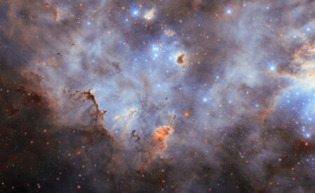 Hubble Discovers Cloudy Star Clusters in the Large Magellanic Cloud