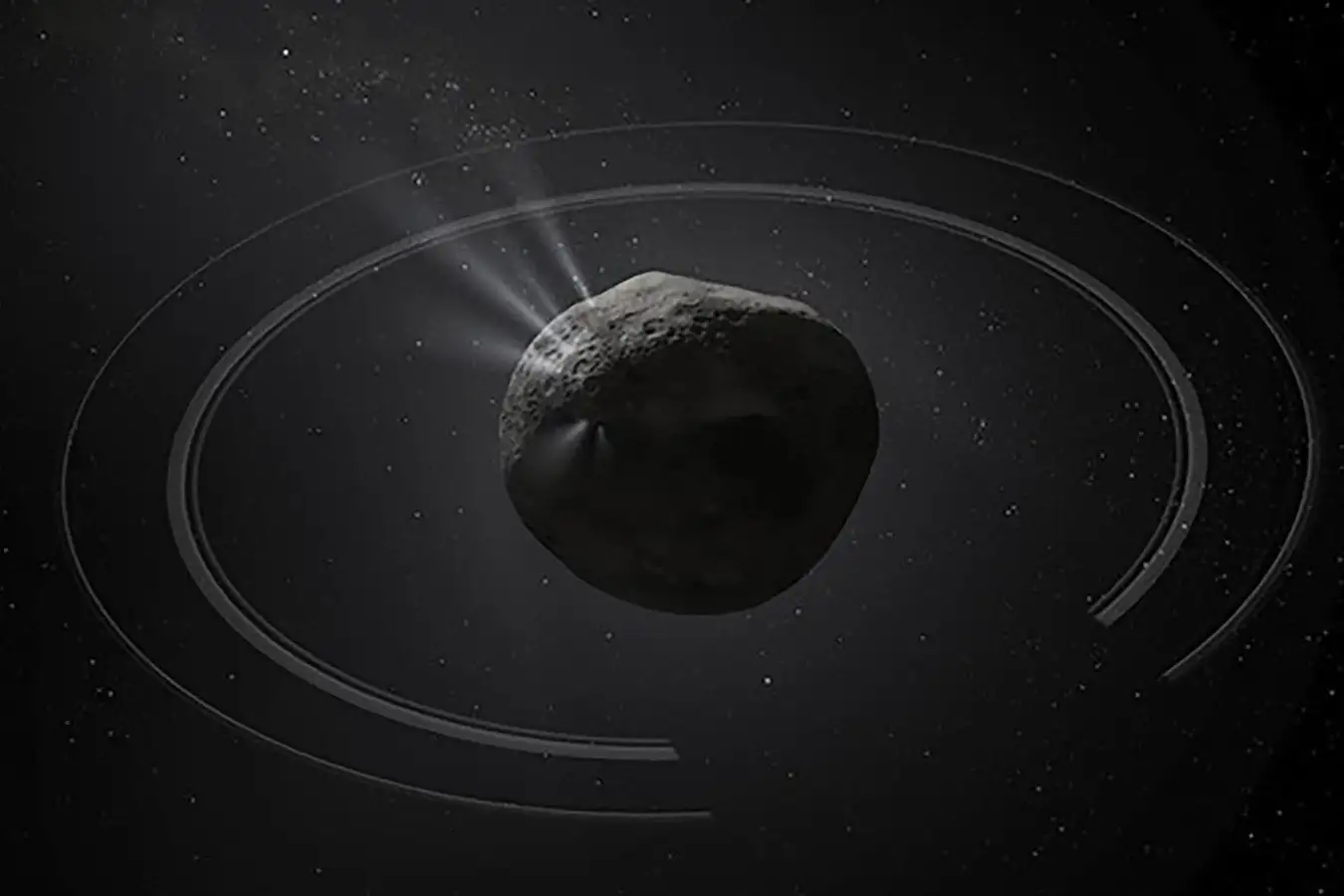 A Remote Comet Forms a New Ring As We Watch