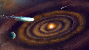 ALMA Discovers Heavy Water in Planet Forming Disk Surrounding Distant Protostar