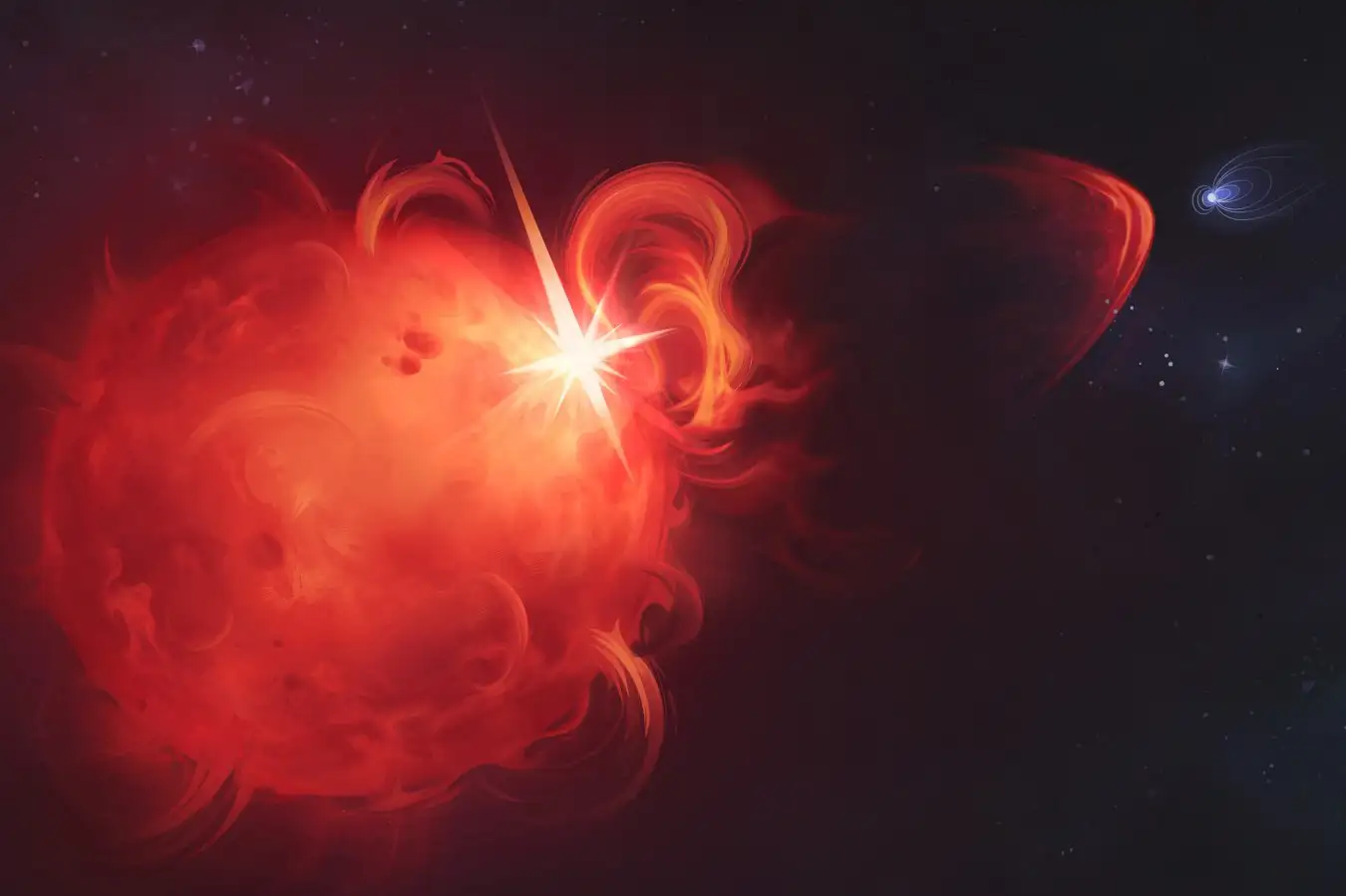 Massive Plasma Cloud Erupted from a Star 130 Light Years Away