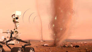 Perseverance Identifies Triboelectric Discharges Between Martian Dust Devils and Storms