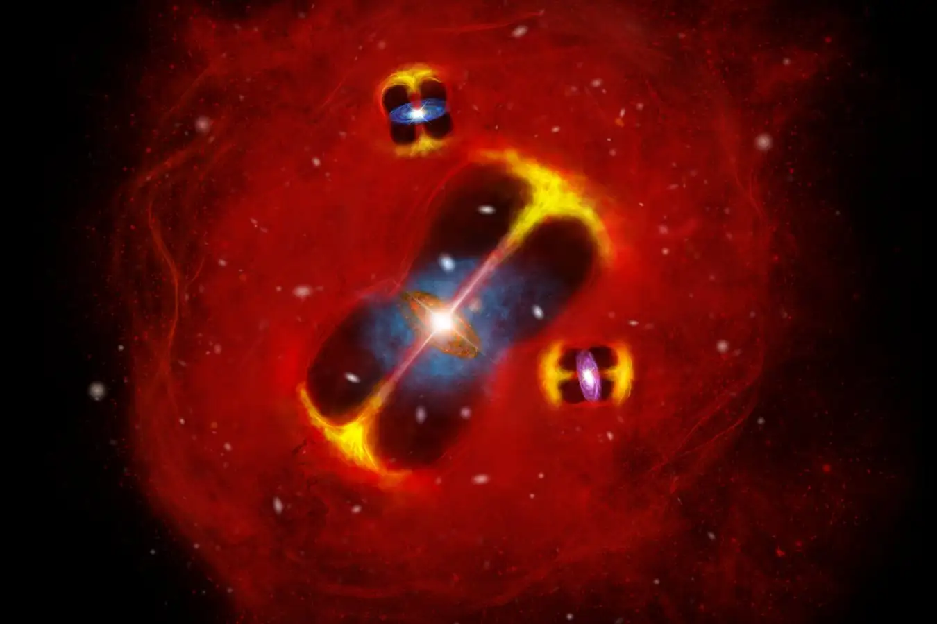 Mysterious Blob in Early Universe Heats Up: Unraveling the Mystery Behind It Mysterious Blob in Early Universe Heats Up Unraveling the Mystery