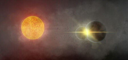 Astronomers Observe Dramatic Aftermath of Catastrophic Planetary Collision