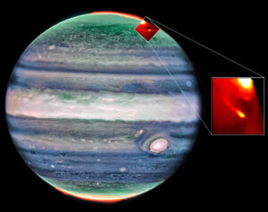 Exploring Aurora Footprints on Jupiter Webb Photographs of Io and