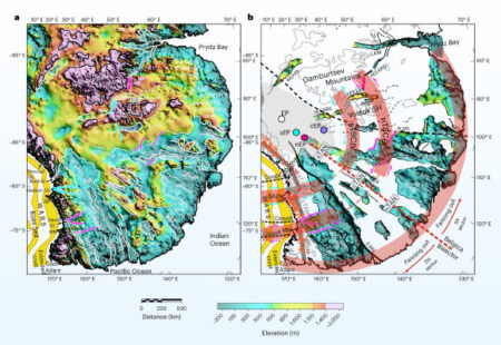 Earth Scientists Uncover Massive Fan Shaped Structure Hidden Beneath Antarctic Ice