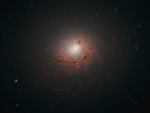 Webb Telescope Reveals Supermassive Black Hole Feeding on Cosmic Gas