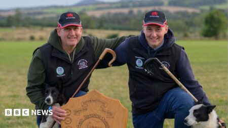 Welsh father son champions Sheepdog World Trials