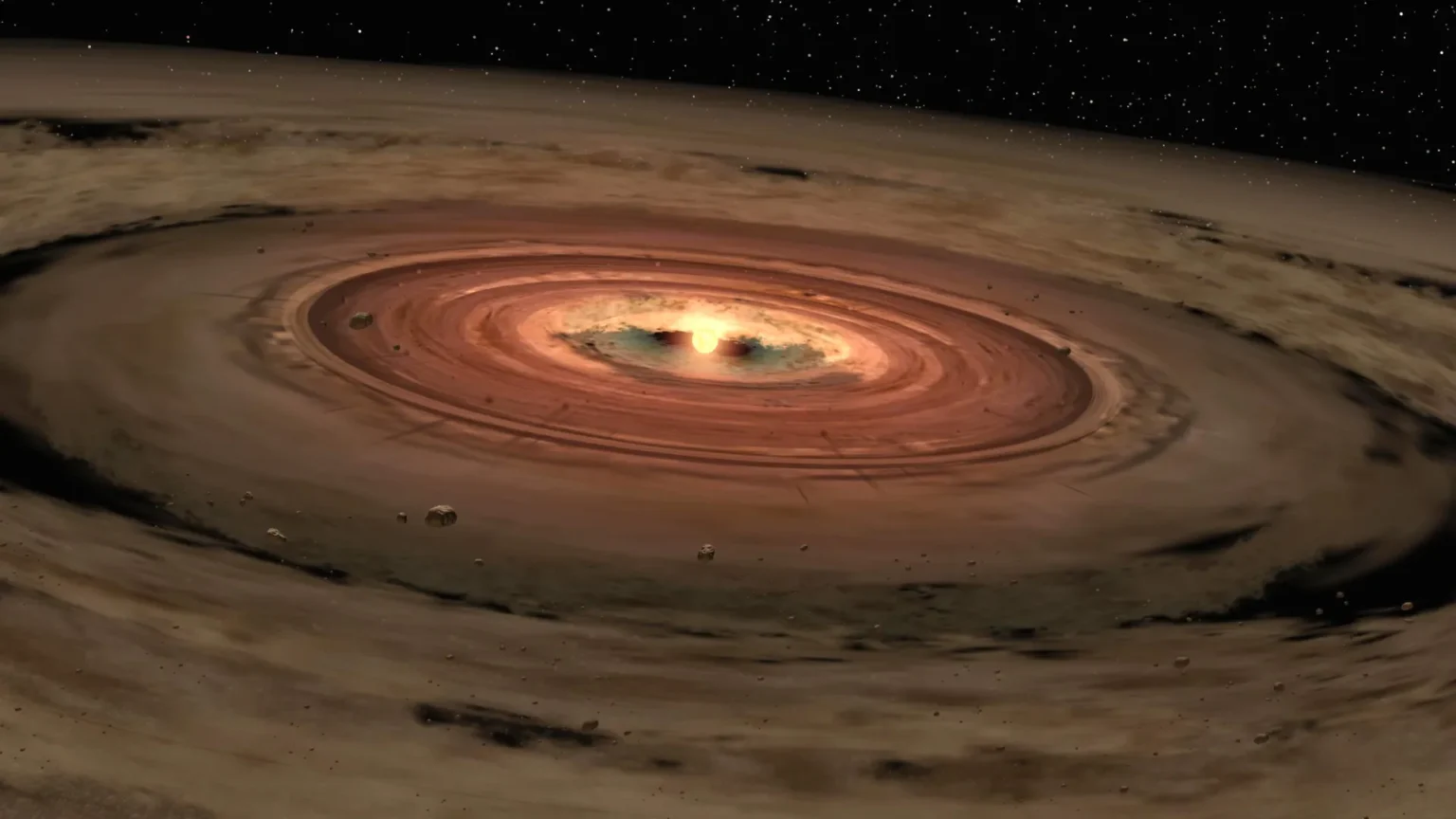 solar system chose fire over ice from the beginning