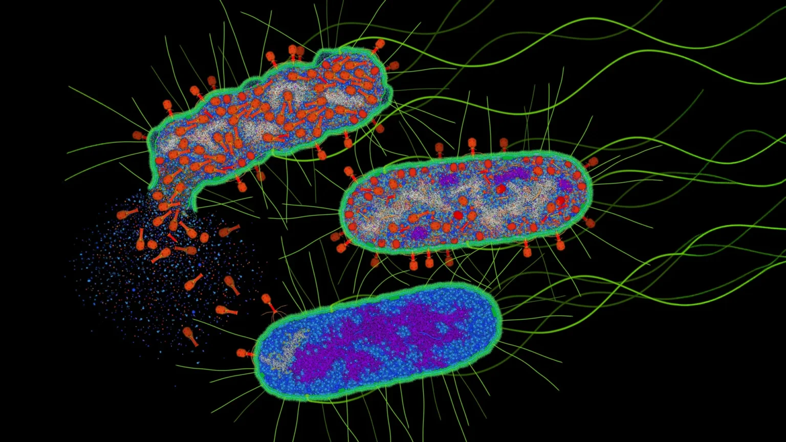 Bacteria use their own weapons against viruses