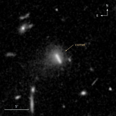 ESA Euclid Space Telescope Discovers First Comet