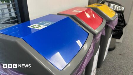 People in Wales do not recycle at work as much as at home. People in Wales do not recycle at work as much
