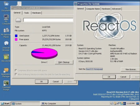 ReactOS achieves NTFS support milestone ReactOS achieves NTFS support milestone