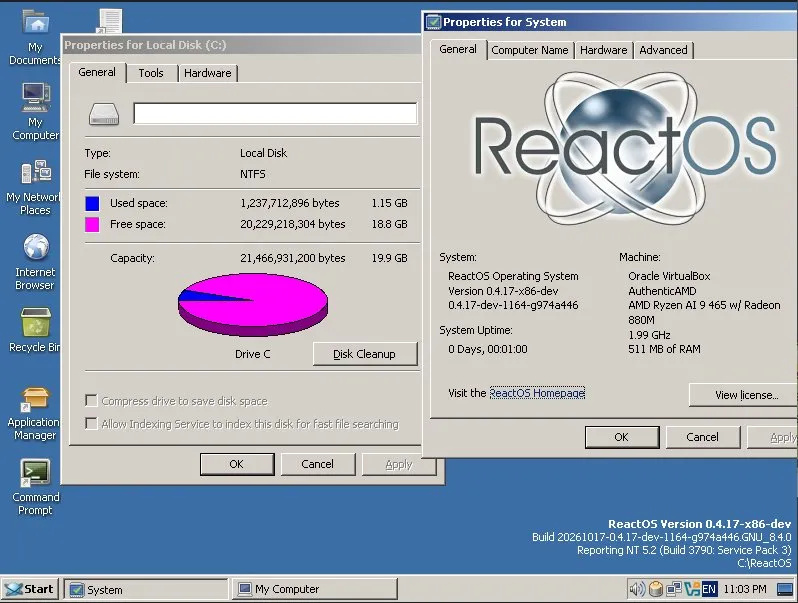ReactOS achieves NTFS support milestone ReactOS achieves NTFS support milestone