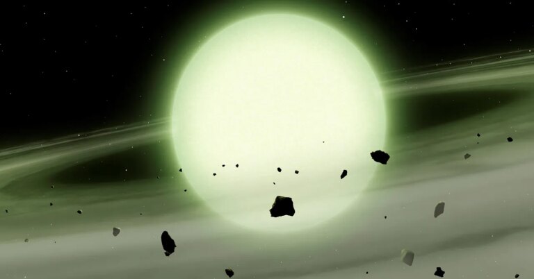 White Dwarf Star Turns Pink and Green as Scientists Uncover Its Final Stage White Dwarf Star Turns Pink and Green as Scientists Uncover